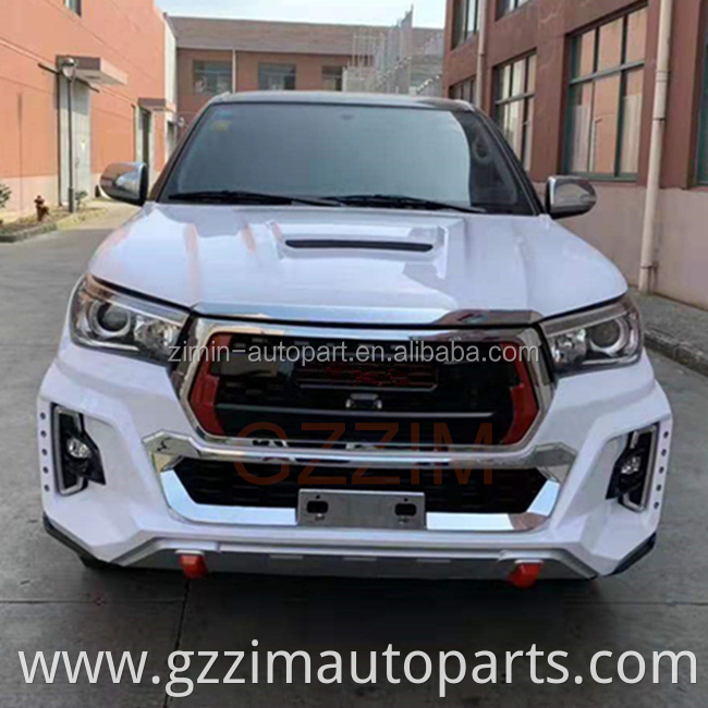 high quality car front facelift upgrade kit used for fortuner 2004 2008 2012 upgrade to 2015+